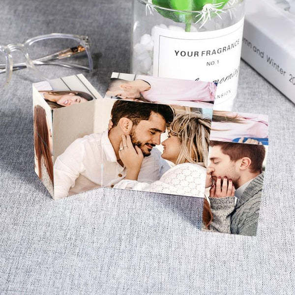 Custom Multi Photo Folding Magic Rubic's Cube Love Gifts