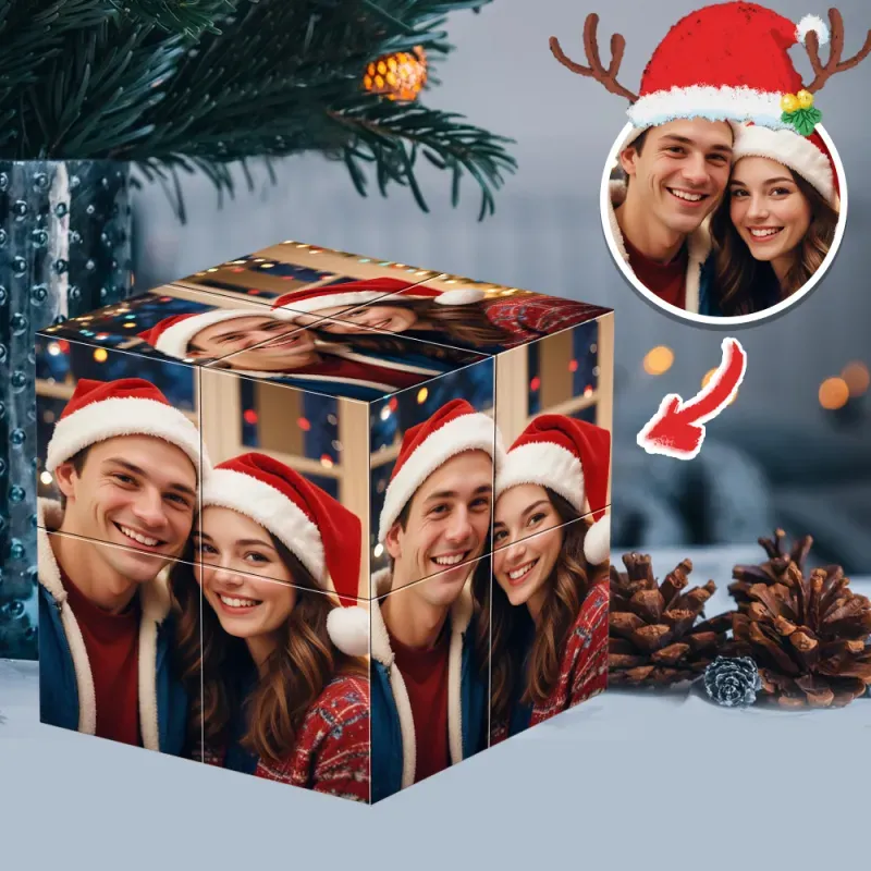 Custom Multi Photo Folding Magic Rubic's Cube Love Gifts