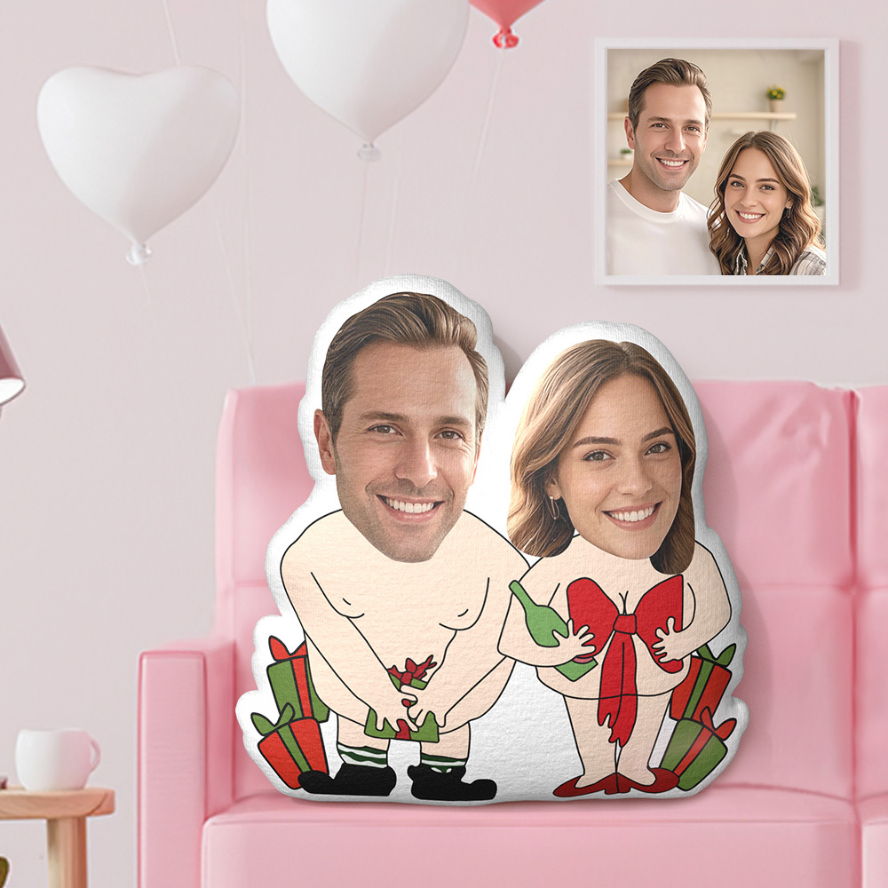 Custom Photo Face Pillow You Are My Gift Couple Photo Face Pillow Face Picture Pillow Dolls and Toys Face Body Pillow Personalized Doll - MyFaceTshirt