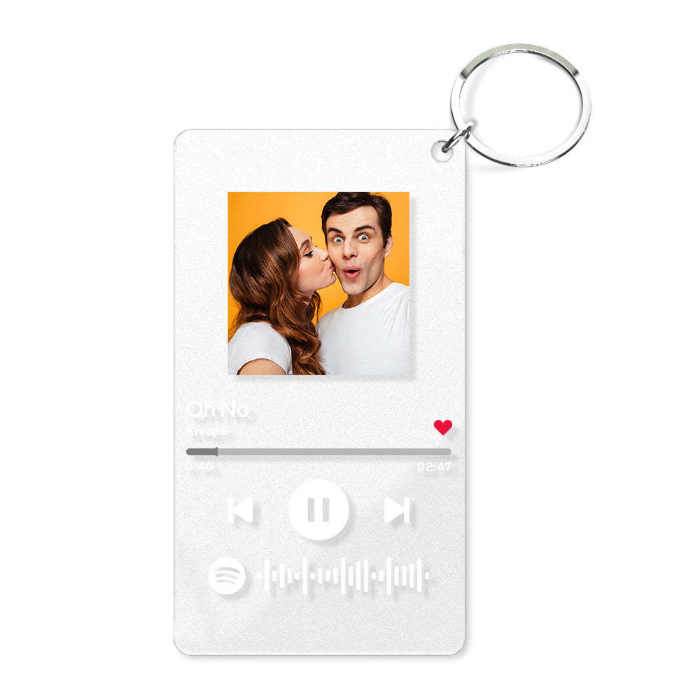 Personalized Scannable Spotify Code Music Keychain