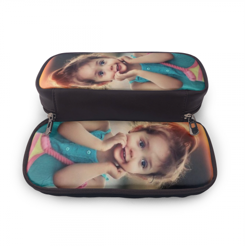 Back To School Gifts Personalized Leather Photo Pencil Case -