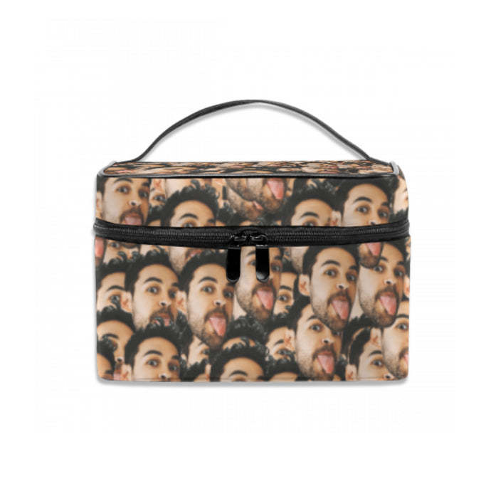 Back To School Gifts Personalized Mash Face Storage Bag, Photo Cosmetic bag -