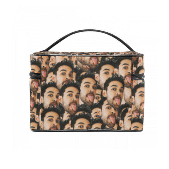 Back To School Gifts Personalized Mash Face Storage Bag, Photo Cosmetic bag -