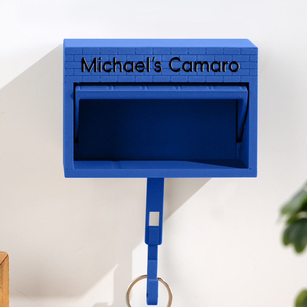 Mini Garage Key Holder for 1:64 Scale Cars Wall Mount Display Gift for Car Lovers Father's Day Gift