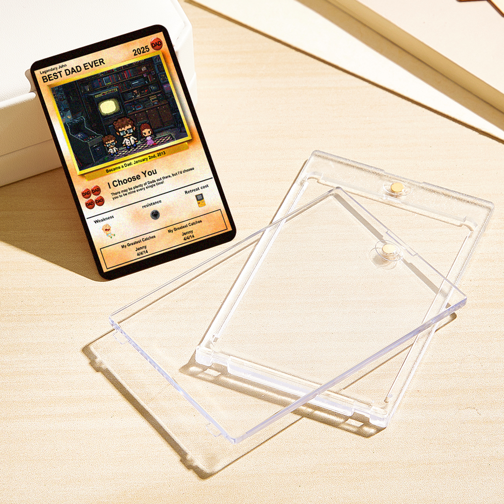 Personalized Poke Father's Day Card - Custom Gift for Dad - Personalized Father's Day Gifts - Father's Day Present - Dad Gifts