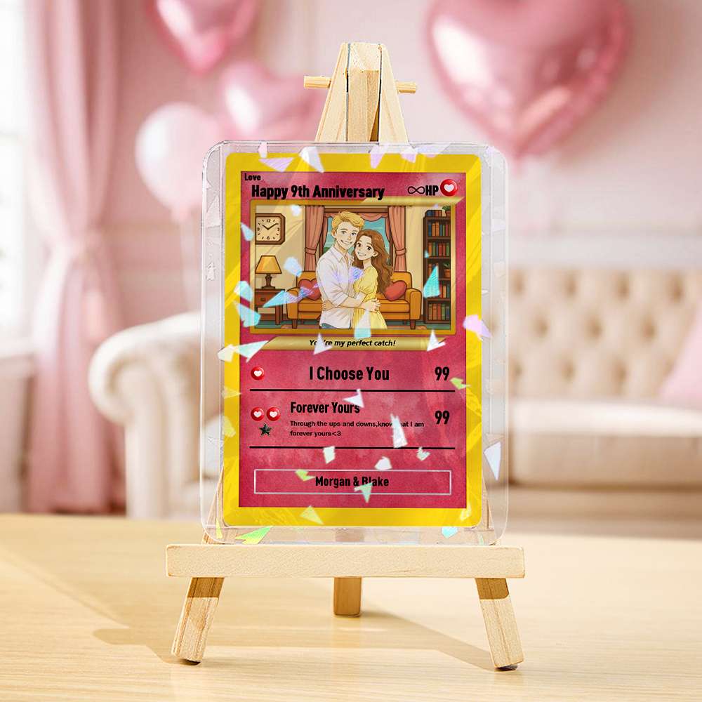 Custom Card Personalised Trading Card Gift For Him/Her or Couples. Unique Magnet Replica Cards. Birthdays, Anniversary Day - MyFaceTshirt