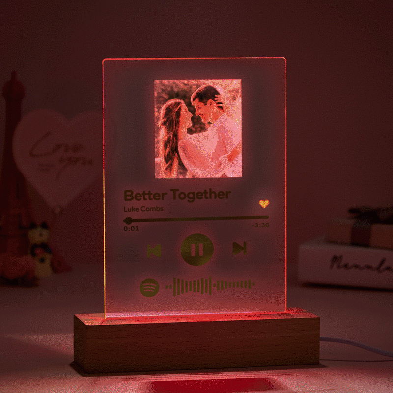 Custom Spotify Plaque Scannable Music Plaque-Personalized Spotify Gift-Best Gift For Her