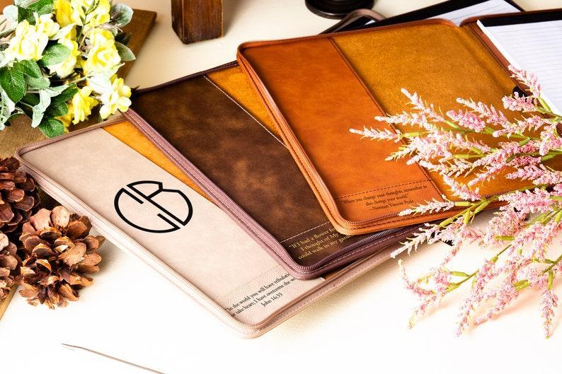 Custom Leather Gift Set, Personalized Portfolio With Pen, Appreciation Gift, Custom Company Gifts, Gift Set For Him, Custom Graduation Gifts