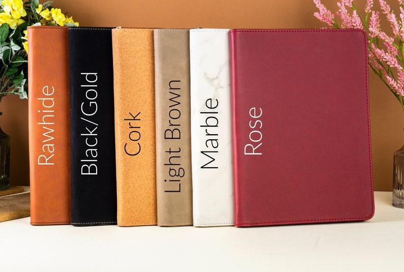 Custom Leather Gift Set, Personalized Portfolio With Pen, Appreciation Gift, Custom Company Gifts, Gift Set For Him, Custom Graduation Gifts