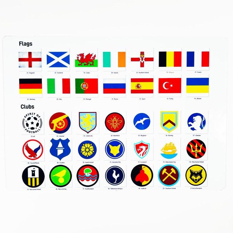 Personalised Football Cup Player Stats Card Sign With Choice of Background - Printed Metal Shield Sign Wall Art A4 Player Add Name