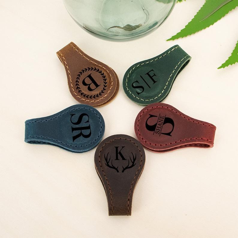 Personalized Leather Magnetic Bookmarks,Custom Name Leather Bookmark,Handmade Bookmark,Birthday Party Gift,Reader Gift for Him or Her