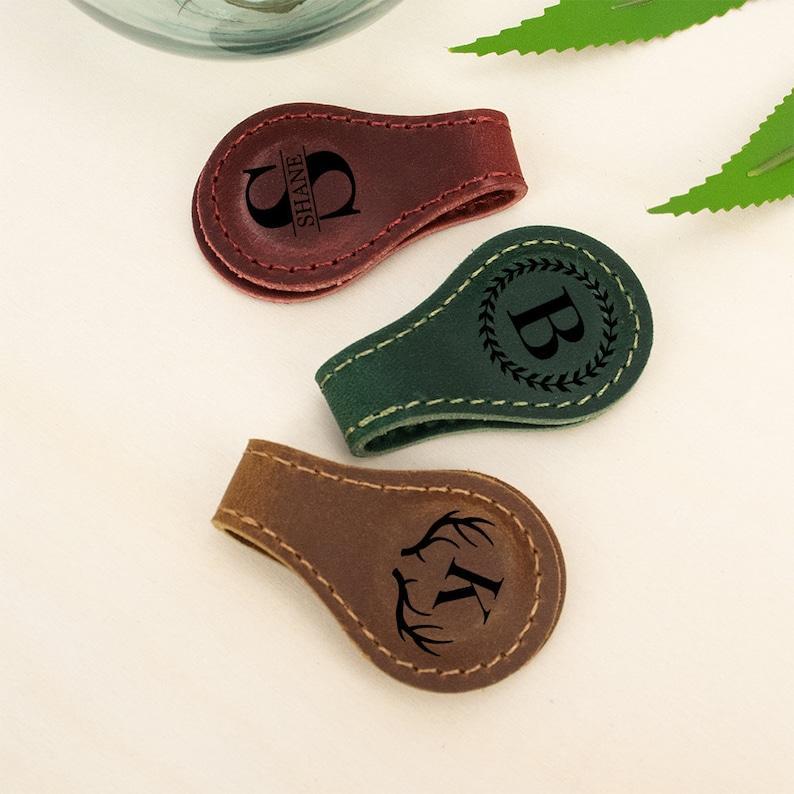 Personalized Leather Magnetic Bookmarks,Custom Name Leather Bookmark,Handmade Bookmark,Birthday Party Gift,Reader Gift for Him or Her