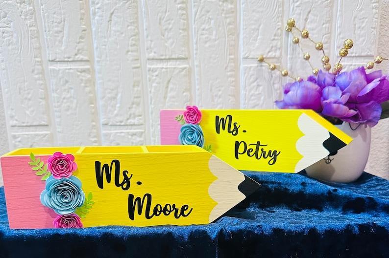 Teacher PenciHolder, Back To School Teacher Appreciation Gifts, Teacher Year End Gifts, Teacher Desk PenciHolder