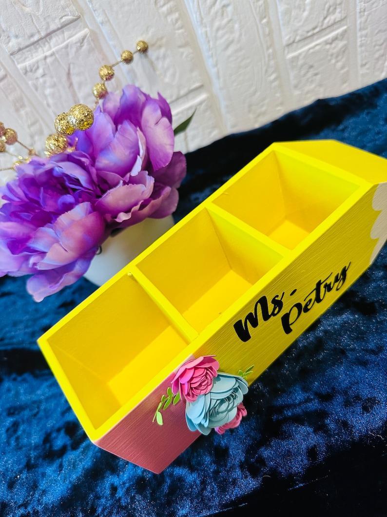 Teacher PenciHolder, Back To School Teacher Appreciation Gifts, Teacher Year End Gifts, Teacher Desk PenciHolder