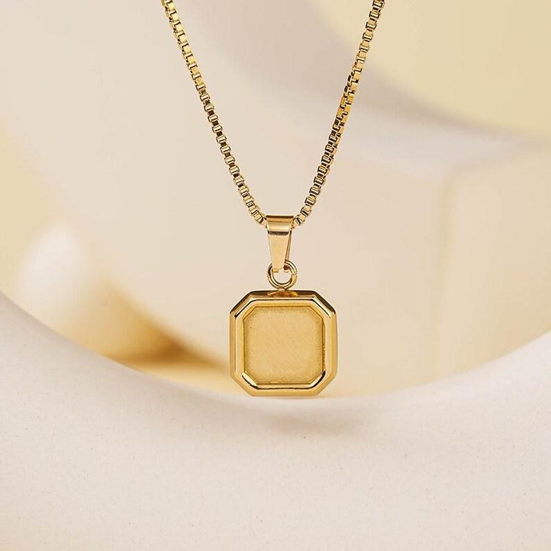 Fun Gifts Custom Photo Hidden Heart Magic Necklace Personalized Cold Concealed Photo Necklace Heat Reveal Picture Necklace Suprise Gifts