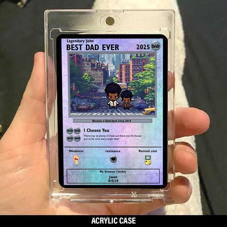 Personalized Poke Father's Day Card - Custom Gift for Dad - Personalized Father's Day Gifts - Father's Day Present - Dad Gifts