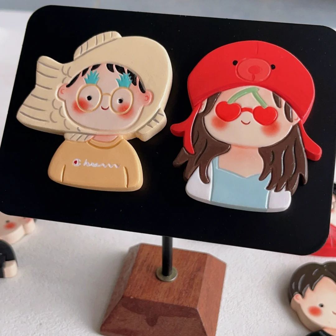 Custom AI Cartoon Avatar Fridge Magnets – Personalized Fun for Your Kitchen