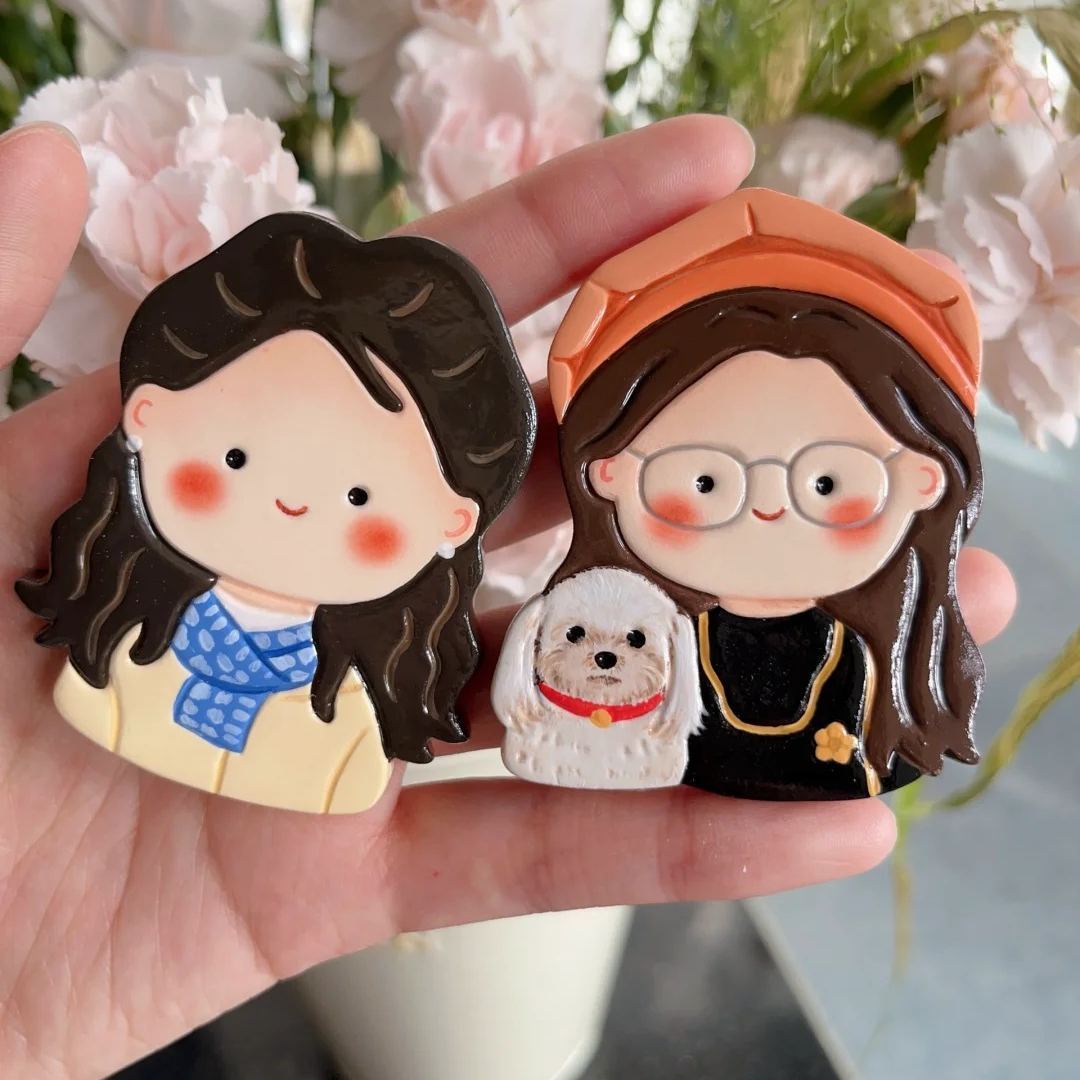 Custom AI Cartoon Avatar Fridge Magnets – Personalized Fun for Your Kitchen