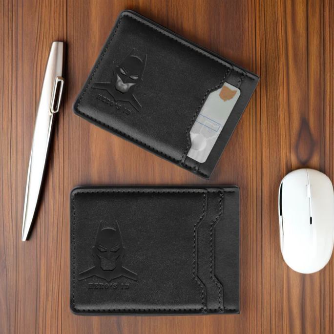 Father’s Day Special – Unique Bat ID Leather Wallet for Superhero Dads