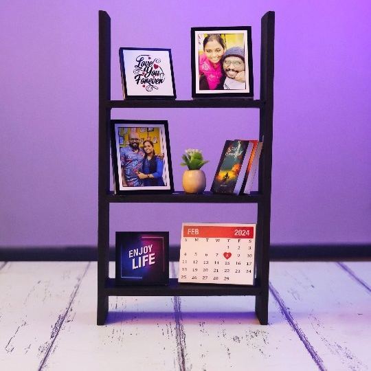 THE MINIATURE RACK Custom Photo & Message Valentine's Day Gift, Personalized Couple Keepsake - 