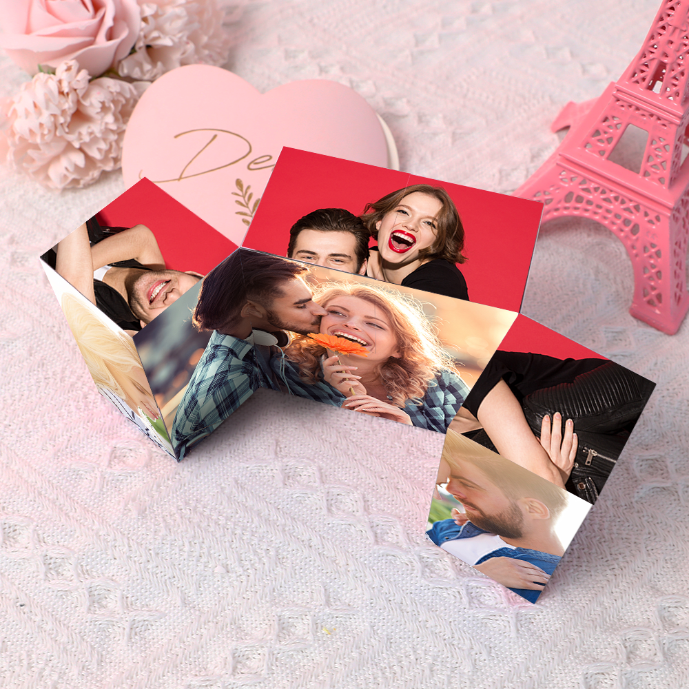 Custom Multi Photo Folding Magic Rubic's Cube Love Gifts