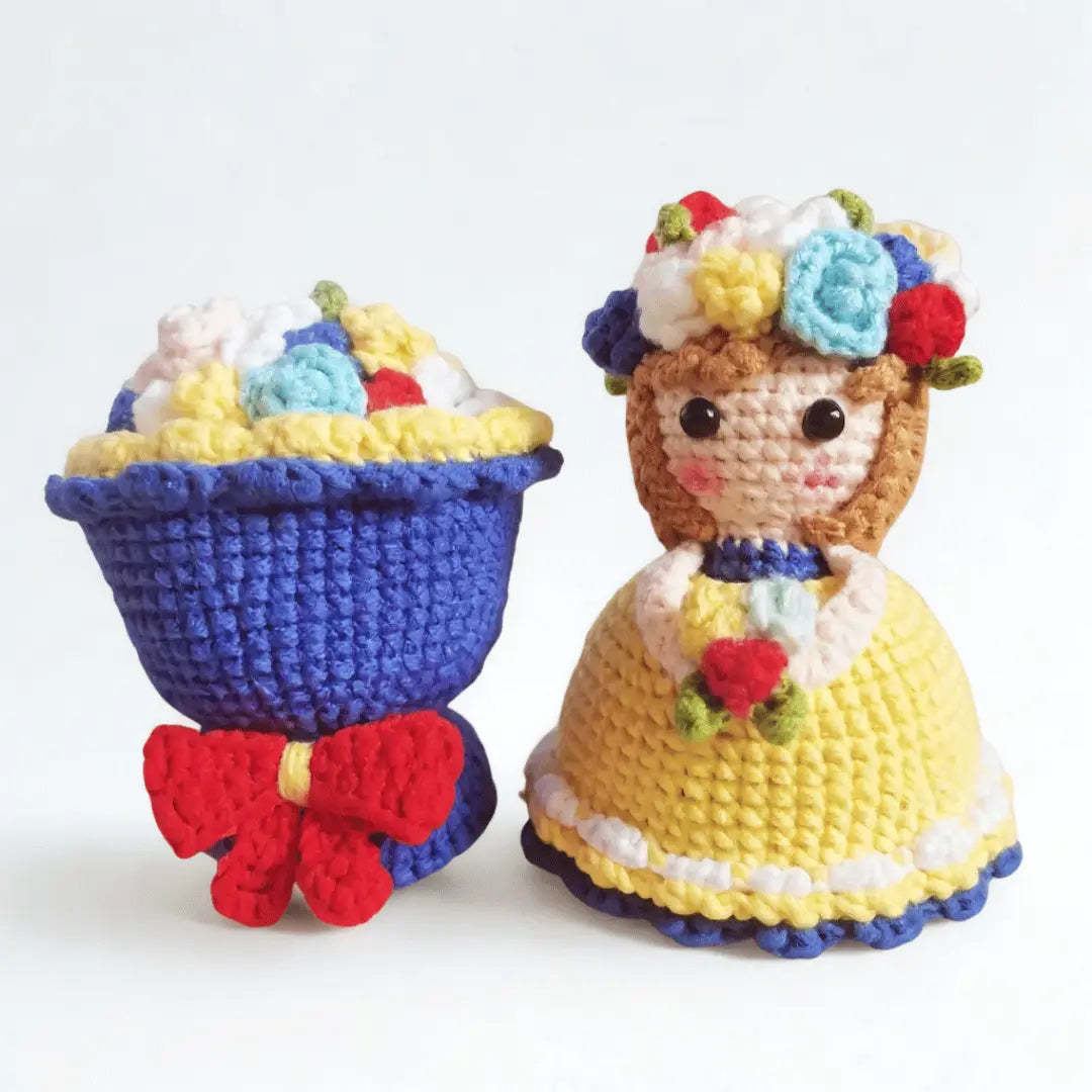 Hand-Woven Knitted Doll Bouquet Creative Gift Best Gifts For Her