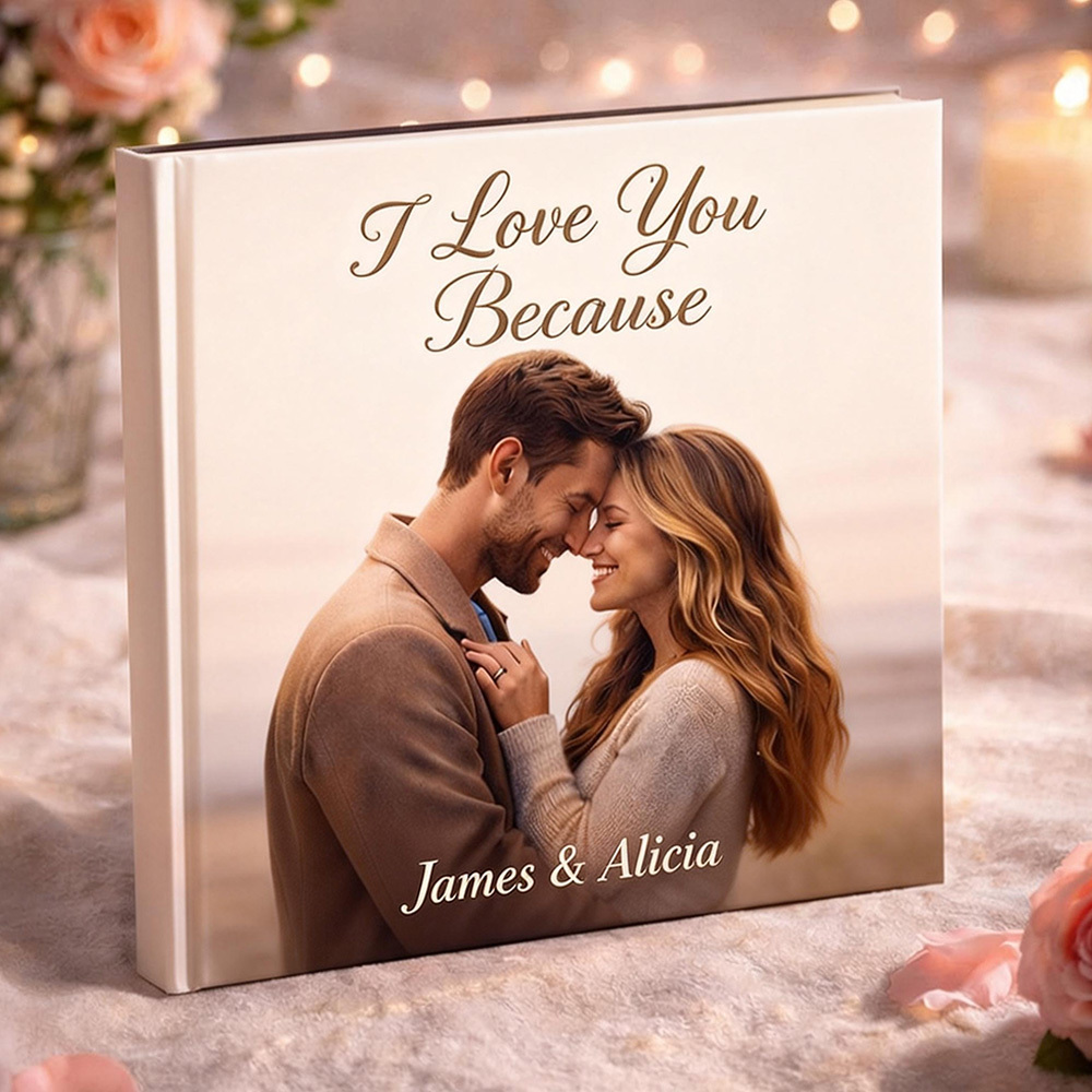Why I Choose You Personalized Love Reasons Book with Song Plays Your Song & Tells Your Love Story - 