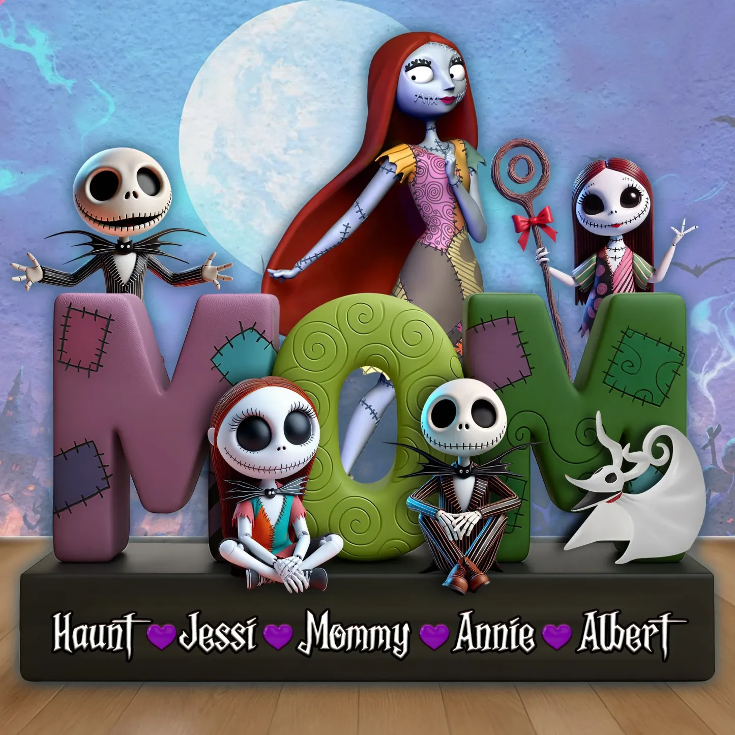 Personalized Gift For Mom Acrylic Plaque- Mama & Her Little Ones - 