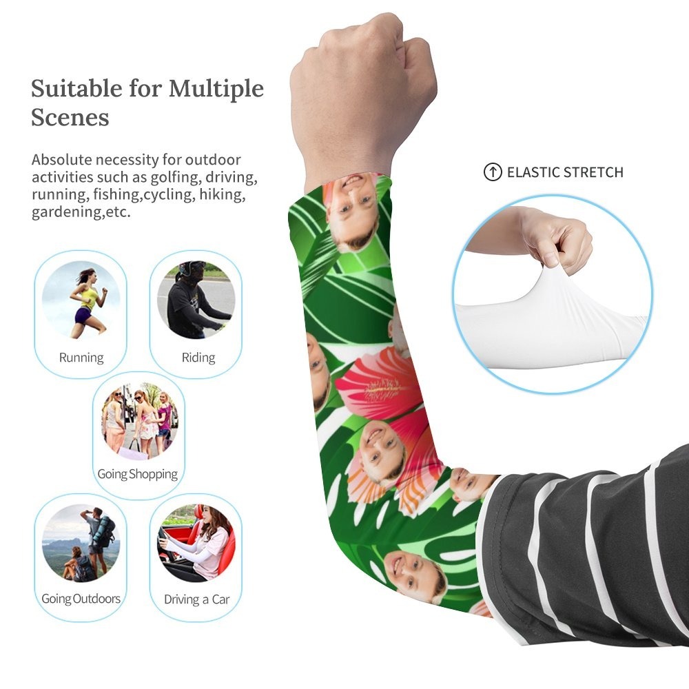 Personalized Sports Arm Sleeves With Photo -