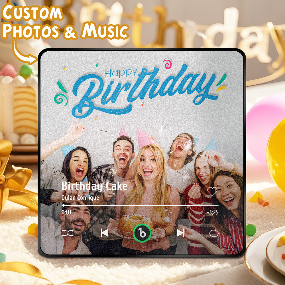 Custom Music And Photo Fridge Magnet Personalized Song Magnets That Can Play Music FridgeBeats Pro Supports Bluetooth Connectivity Birthday Gifts for Friend