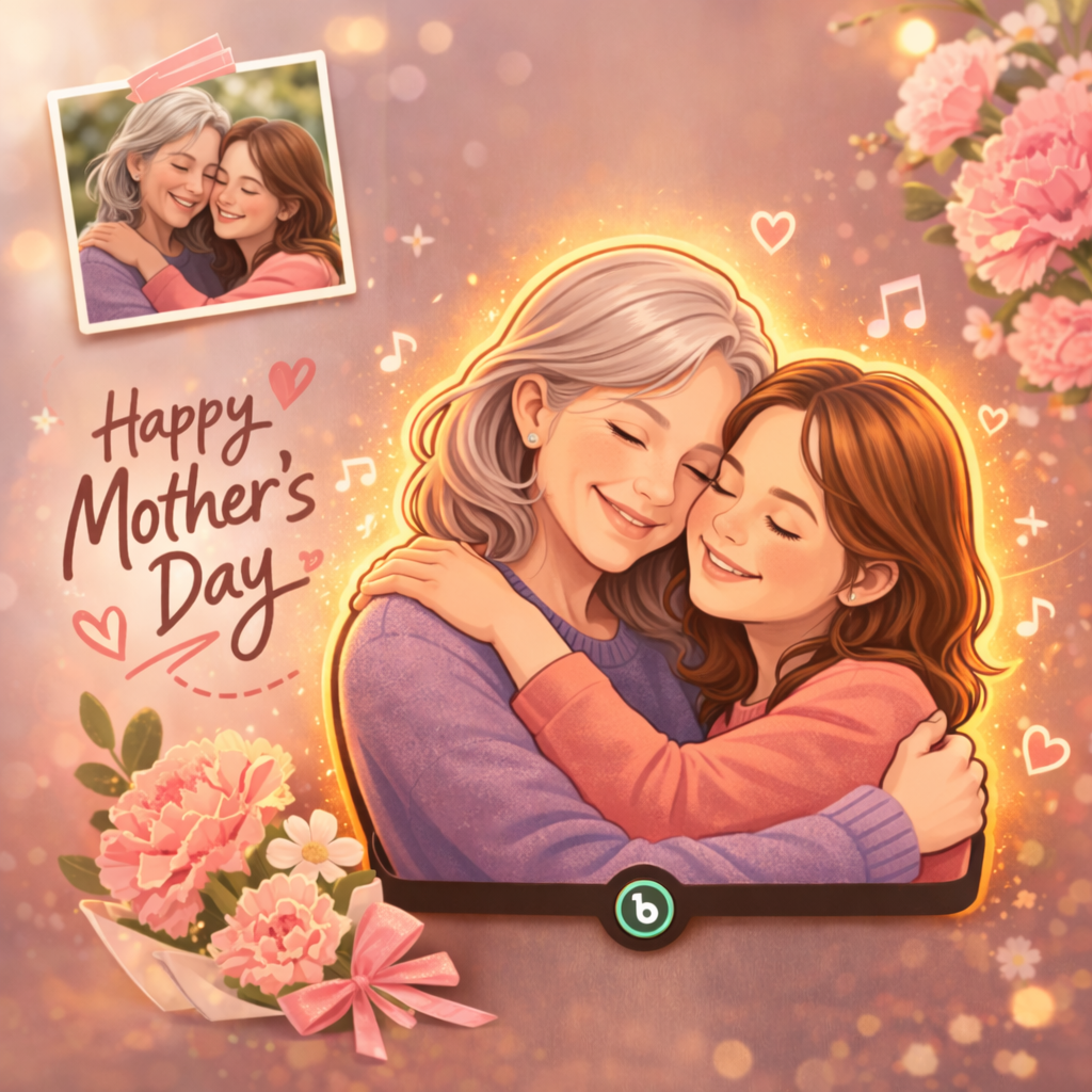 Custom Mother & Daughter Photo Fridge Magnet with Light – Personalized Family Memory Magnet Gift for Mom, Mother’s Day Keepsake Kitchen Decor A Gift That Glows with Love