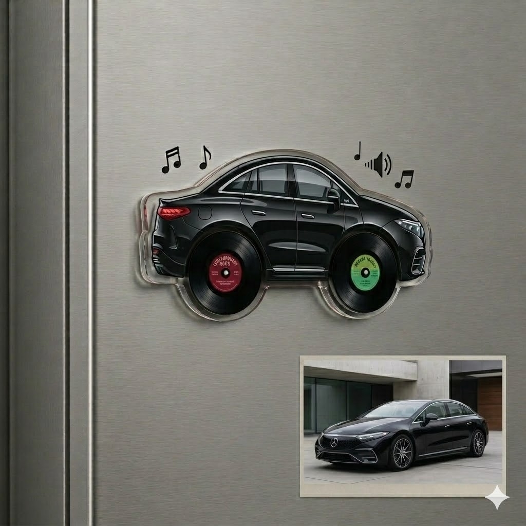 The Ultimate Gift for Car Dads: Personalized Classic Car Magnet - Father's Day Special