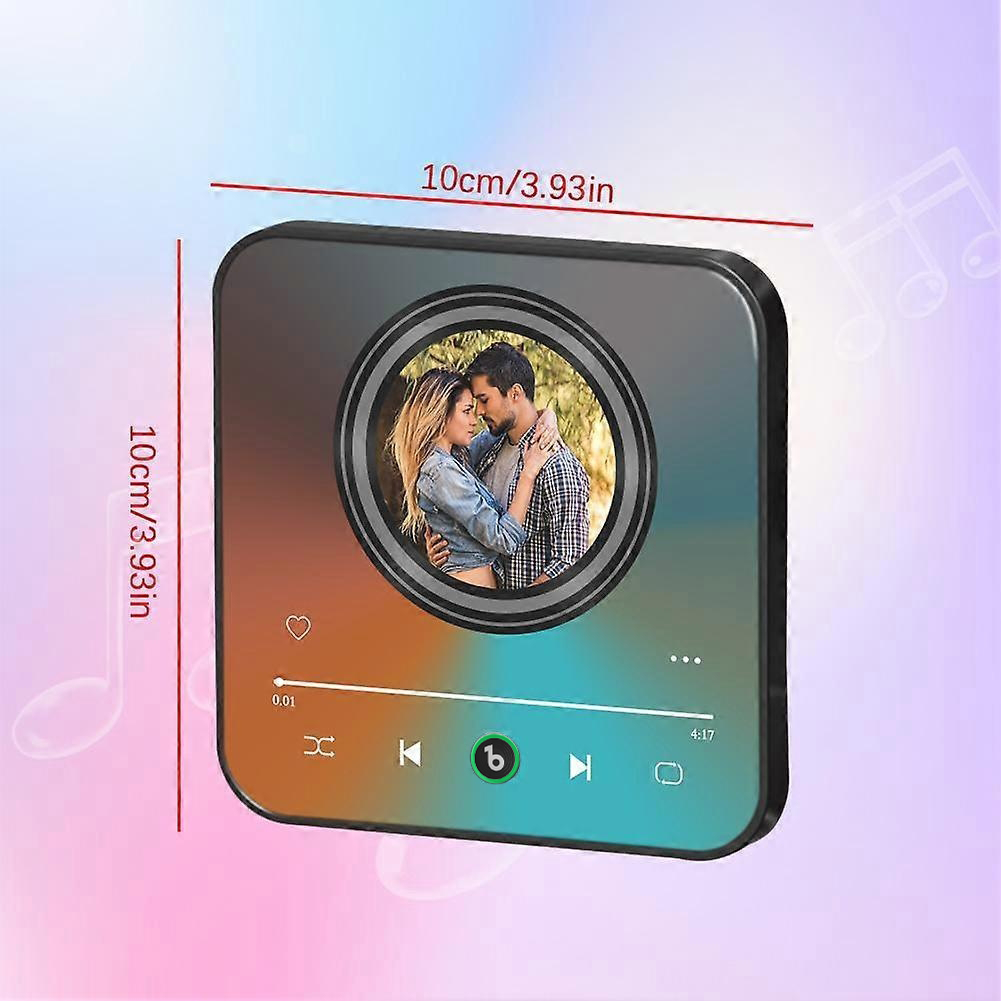 Personalized Music Fridge Magnet, Custom Photo Magnet, Plays Song Refrigerator Ornament Home Decor, Anniversary Gift For Him & Her