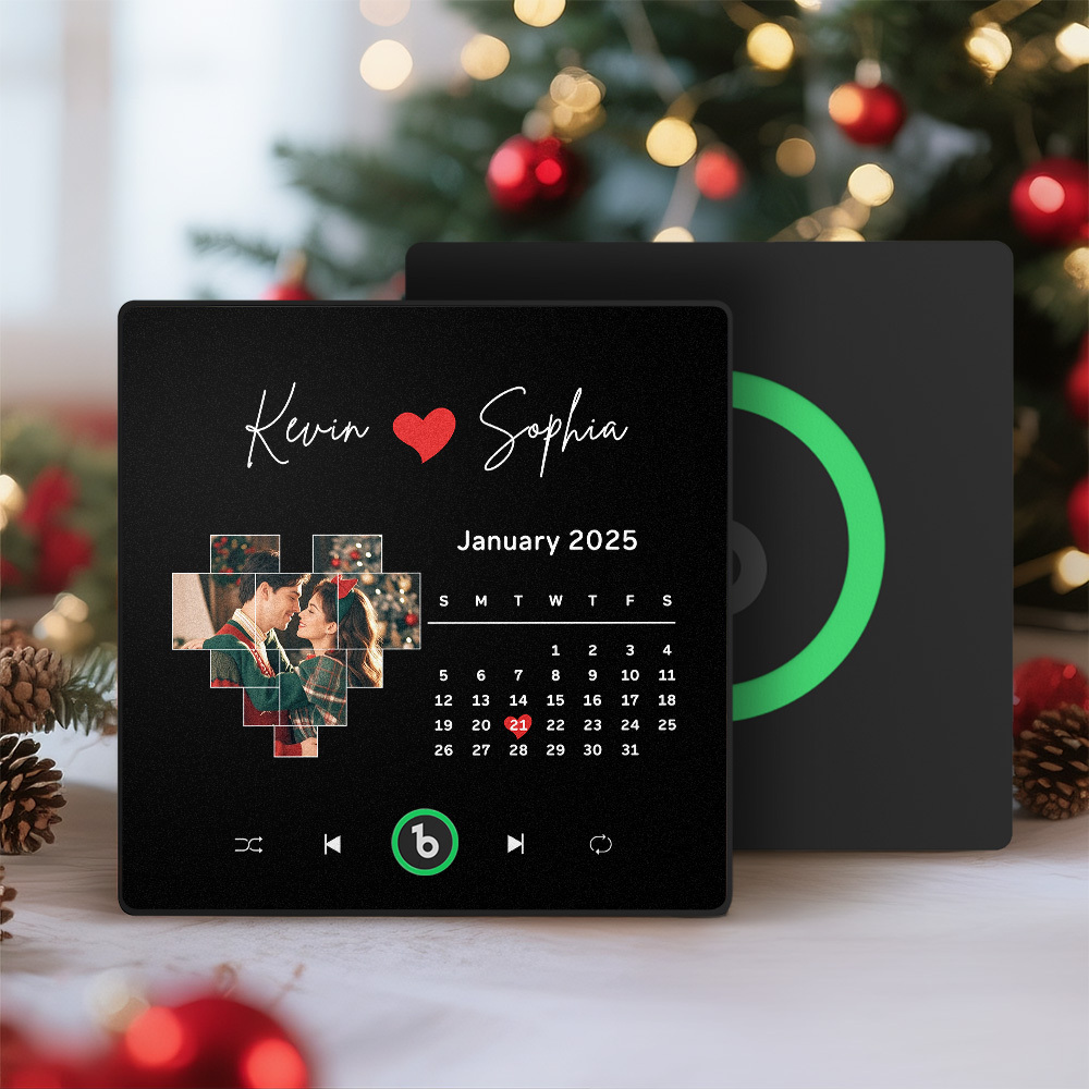 Custom Musical Fridge Magnets with Date Christmas Gifts for Lover