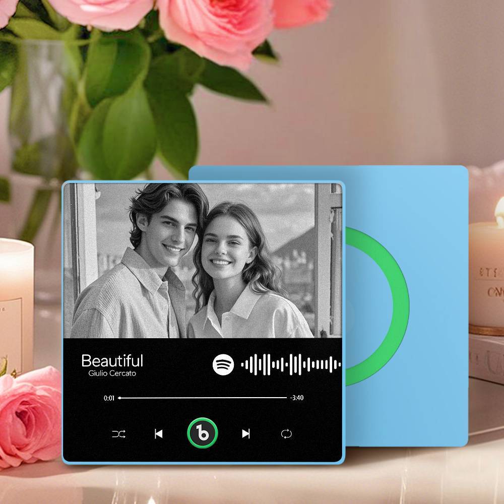 Custom Music Fridge Magnet Personalized Spotify Music Fridge Magnet Can Play Songs Anniversary Gift for Lover