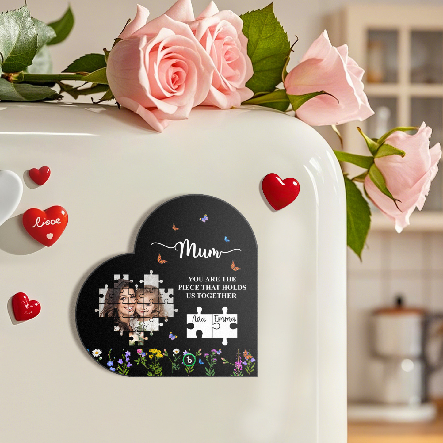 Custom Music Fridge Magnet You Are The Piece That Holds Us Together Mother's Day Gifts Gift for Mom