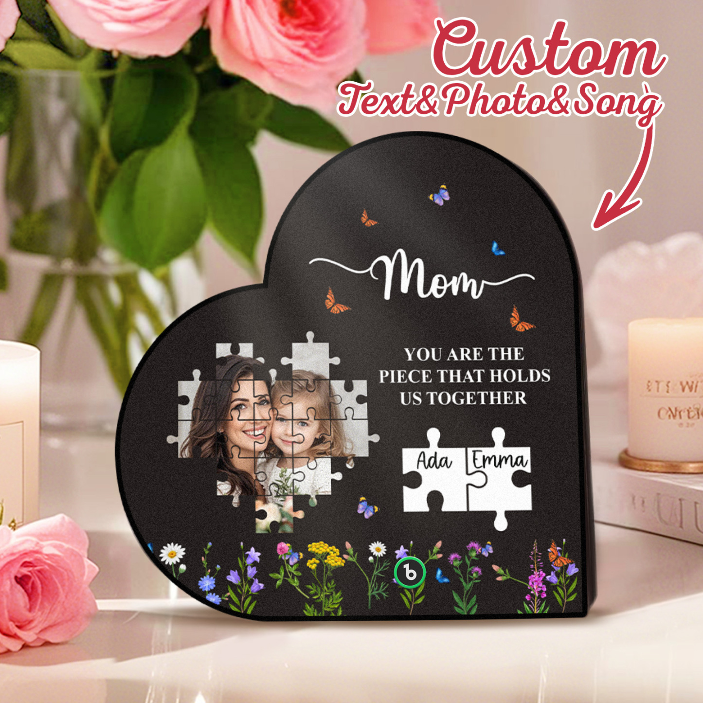 Custom Music Fridge Magnet You Are The Piece That Holds Us Together Mother's Day Gifts Gift for Mom