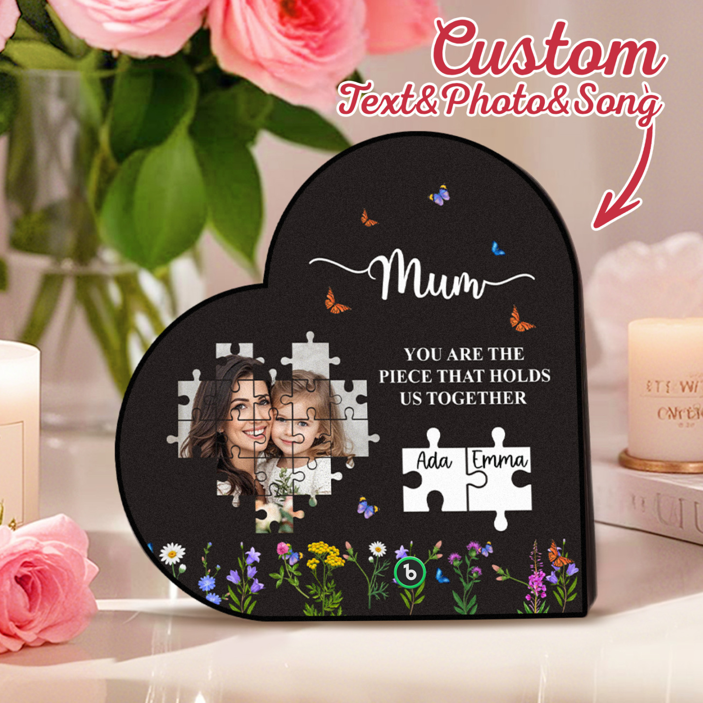 Custom Music Fridge Magnet You Are The Piece That Holds Us Together Mother's Day Gifts Gift for Mom