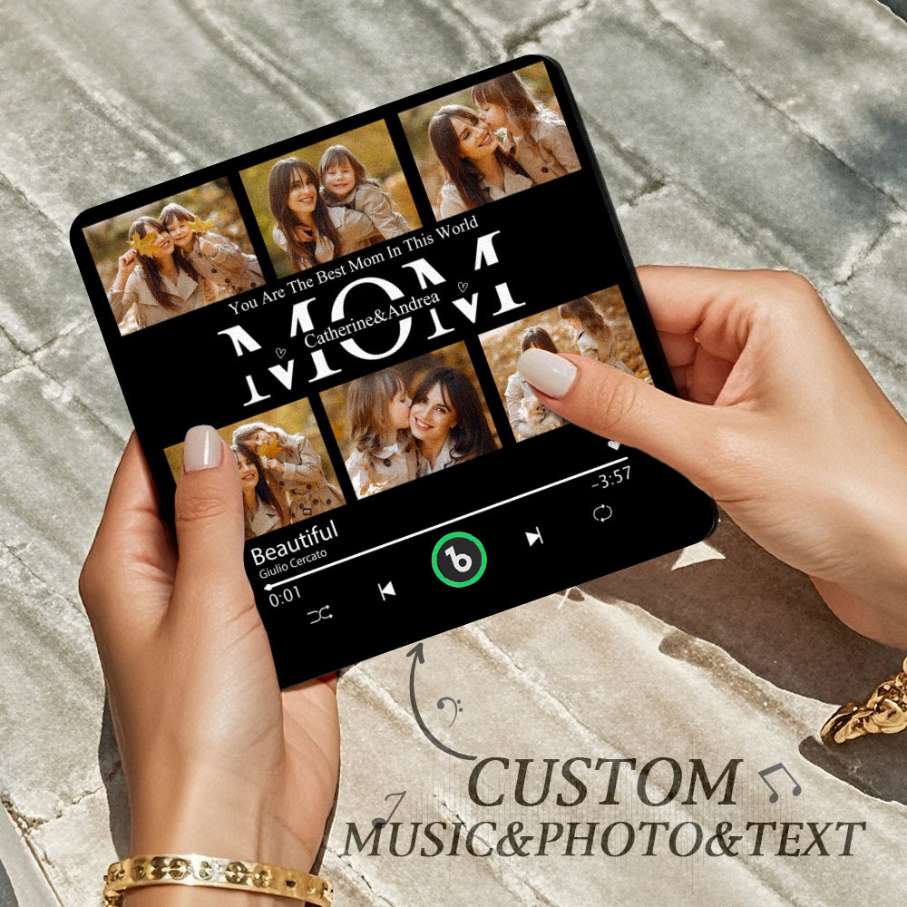Custom Music Fridge Magnets Custom Music Fridge Magnet Colorful Frame Album Fridge Magnet Can Play Songs Gift for Couple