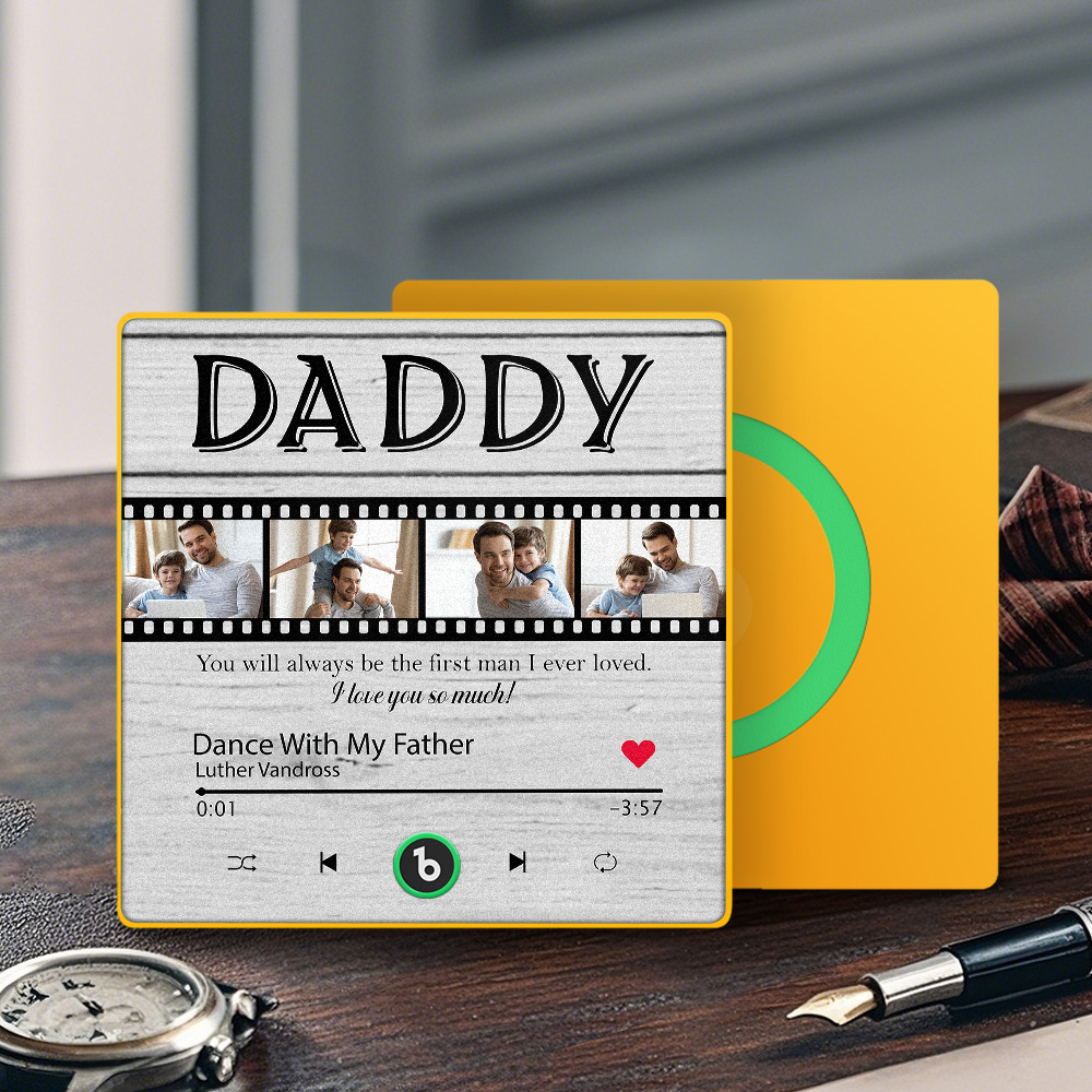 Custom Film Music Fridge Magnet Gift for Father