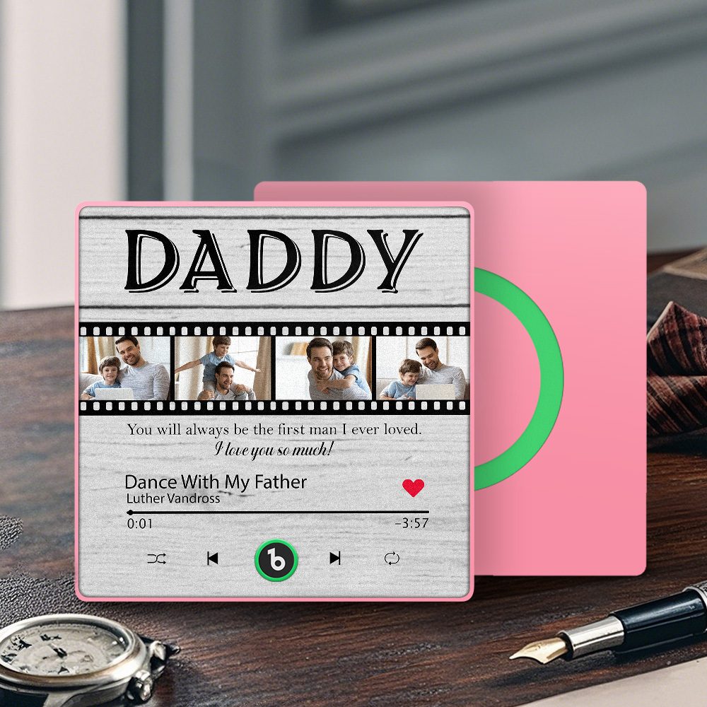 Custom Film Music Fridge Magnet Gift for Father