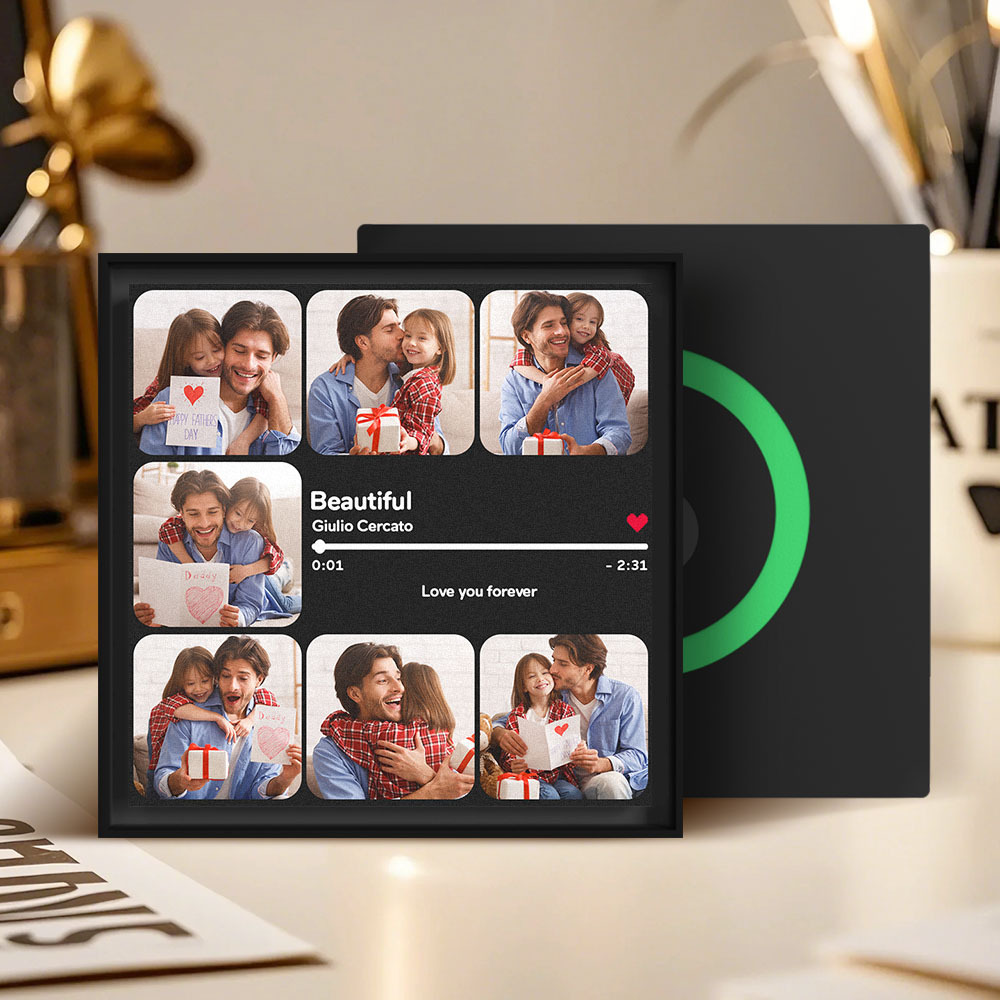 Custom Music Fridge Magnet Can Customize 1-6 Frame Art and Songs Personalized Photo Song That Can Play Music Wedding Gifts for Couple