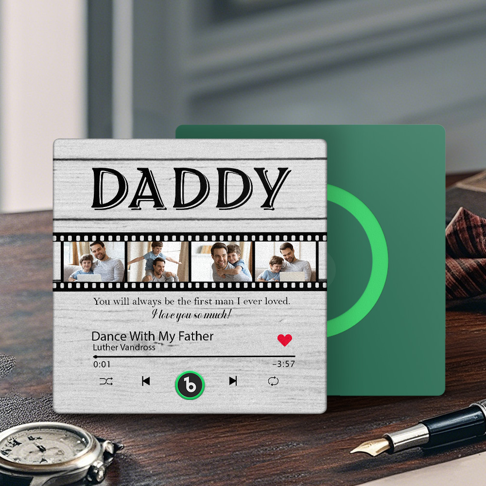 Custom Film Music Fridge Magnet Gift for Father