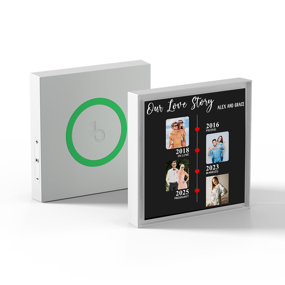 Upgrade Custom Music Fridge Magnet Personalized Gifts for Couple Up to Customized 6 Songs