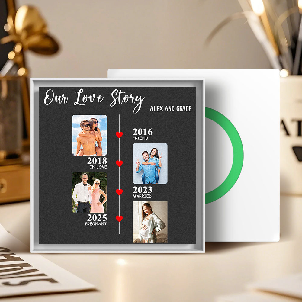 Upgrade Custom Music Fridge Magnet Personalized Gifts for Couple Up to Customized 6 Songs