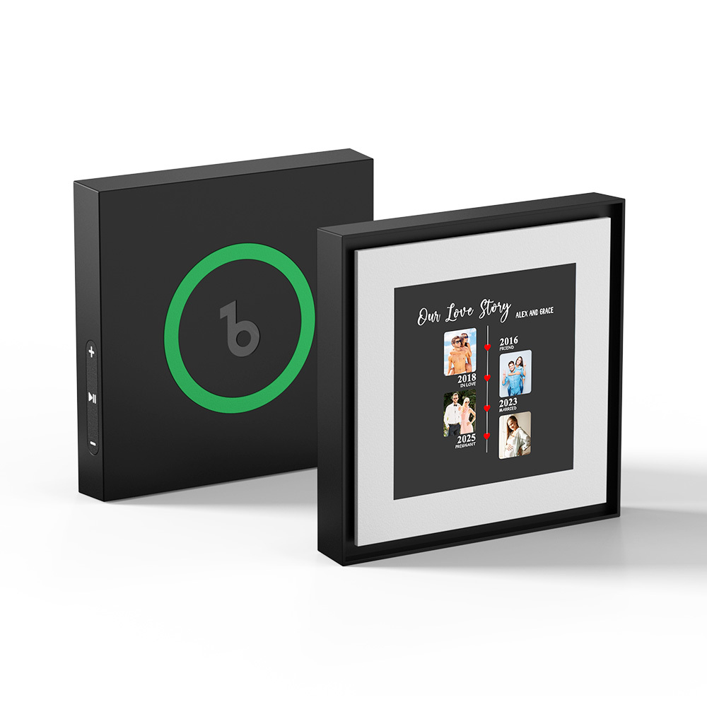 Upgrade Custom Music Fridge Magnet Personalized Gifts for Couple Up to Customized 6 Songs