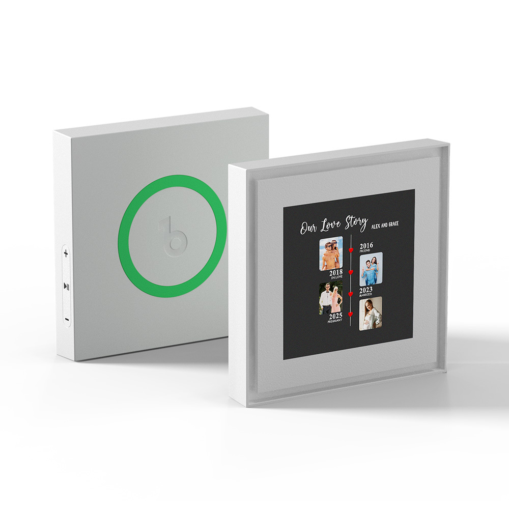 Upgrade Custom Music Fridge Magnet Personalized Gifts for Couple Up to Customized 6 Songs