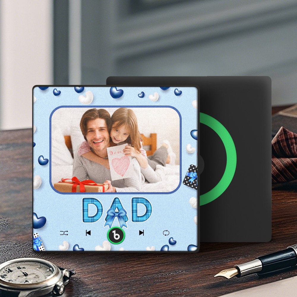 The Day You Became My Dad Personalized Photo Calendar Music Fridge Magnet Father's Day Gift