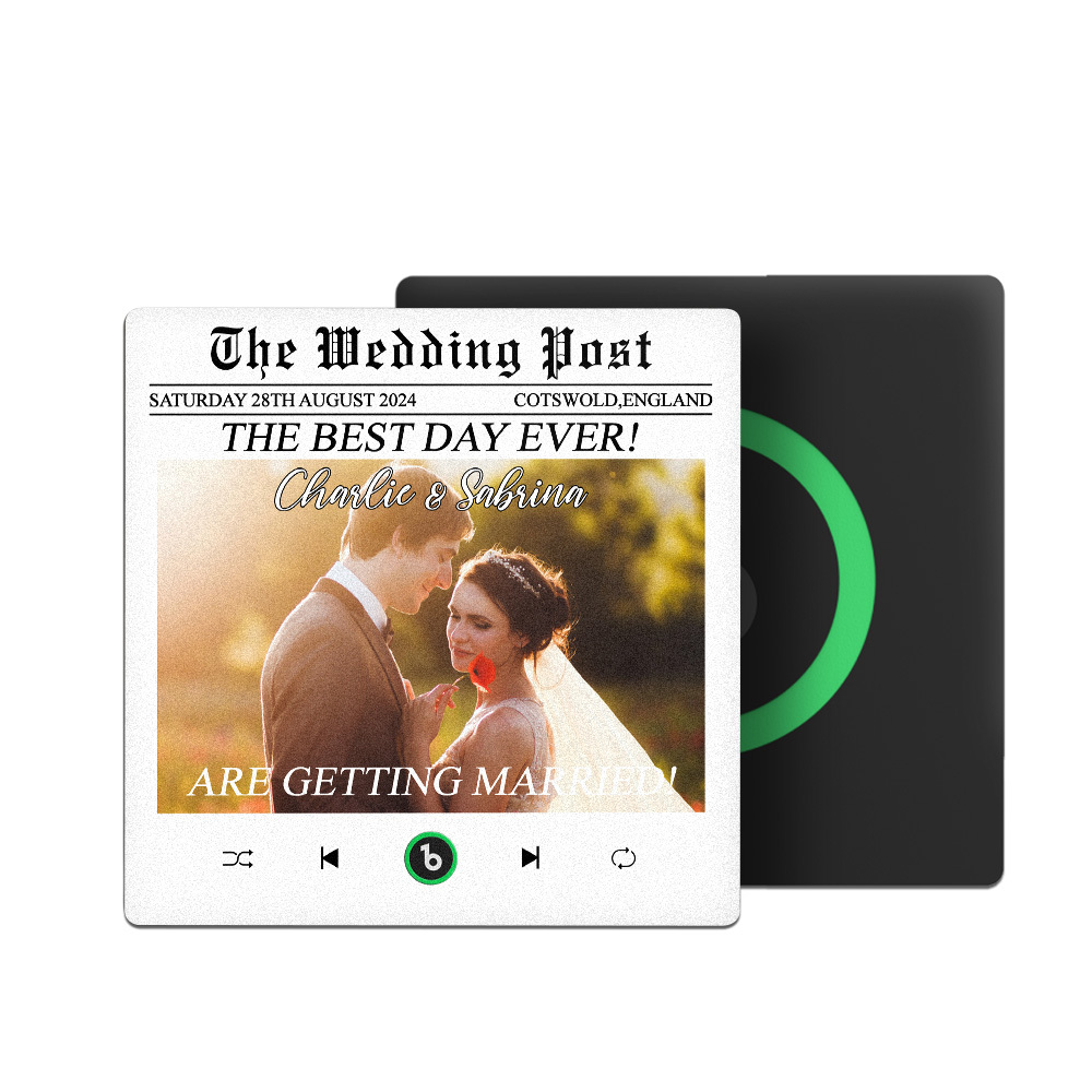 Custom Music Fridge Magnets Colorful Frame Album Fridge Magnet Can Play Songs Wedding Gifts Anniversary Gift for Couples