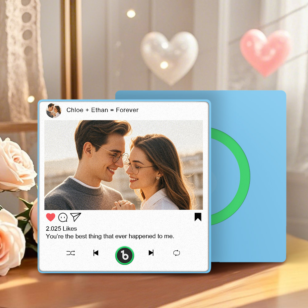Custom Music Fridge Magnet Gifts for Her Him, Personalized Photo Gifts for Boyfriend Girlfriend Husband Wife, Unique Gift for Anniversary